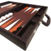 19-inch Premium Backgammon Set - Dark Brown Board view 4