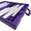 19-inch Premium Backgammon Set - Large Size - Purple Board view 4
