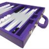 16-inch Premium Backgammon Set - Medium Size - Purple Board view 4