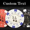 500 Ct. Holiday Custom Poker Chip Set with Your Logo or Artwork on Poker Chips and Case Included view 3