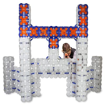 Blaster Boards - 6 Pack | Kids Fort Building Kit for Nerf Wars & Creative Play | 276 Piece Set