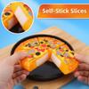 11 PCS Pizza Party Toy Play Set for Kids, Pizza Pie Pretend Play Food - Slice and Serve Plastic Kitchen Cooking and Cutting Playset view 2