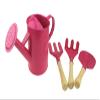 Apol Gardening Tool Set for Kids Children Includes Watering Can Gloves Shovel Rake Fork and Carry Bag Girls Boys Gift (Pink) view 2