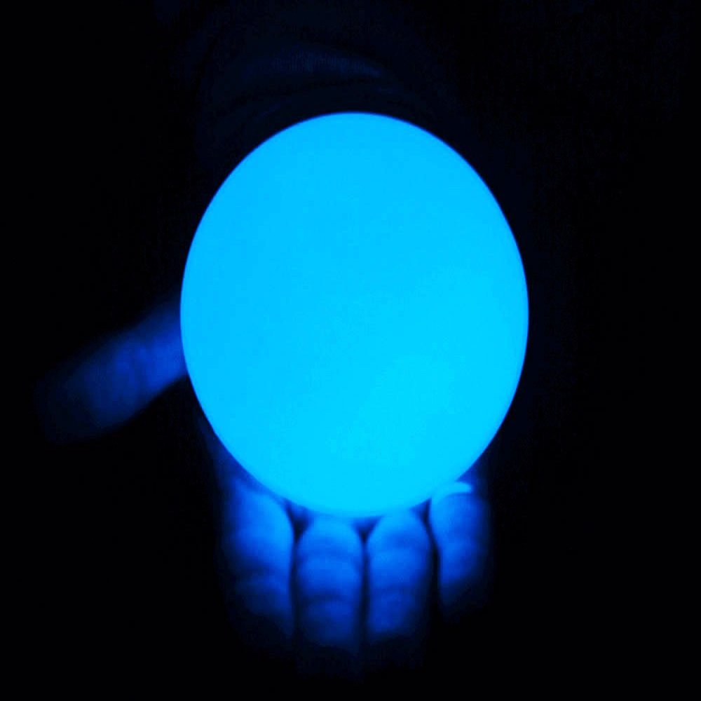 Clear UV Acrylic Contact Juggling Ball - 76mm (Appx. 3 inch) Glowing Blue Color Under UV Space