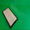 15 x 15 x 26 Inch Table Top Clear Acrylic Display Case for Dolls with LED lightings Black Frame view 4