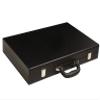 19-inch Premium Backgammon Set - Large Size - Black Board, White and Scarlet Red Points view 2