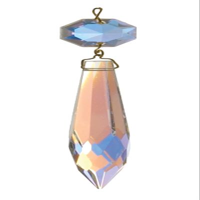 B&P Lamp Aurora Borealis U-Drop Crystal Chandelier Light Replacement Pendant Prism