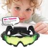 AGM Kids Night Vision Goggles, Adjustable Spy Gear Night Mission Goggles with Flip-Out Lights Green Lens view 2
