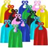 ADJOY Kids Superhero Capes and Masks for Birthday Party - Child Party Capes Bulk Pack of 28 Pcs (14 Sets) view 1
