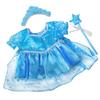 Blue Snow Princess Gown Outfit Teddy Bear Clothes Fits Most 8"-10" Stuffed Animals view 1