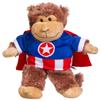 Bear Icon Hero with Cape T-Shirt Teddy Bear Clothes Fits Most 8"-10" Stuffed Animals view 2