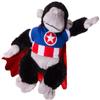 Bear Icon Hero with Cape T-Shirt Teddy Bear Clothes Fits Most 8"-10" Stuffed Animals view 3