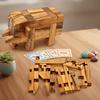 Elephant Kumiki Large - 3D Brain Teaser Wooden Puzzle view 2