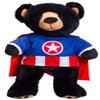 Bear Icon Hero with Cape T-Shirt Teddy Bear Clothes Fits Most 14"-18" Build-a-Bear and Make Your Own Stuffed Animals view 2