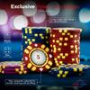 Versa Games Poker Chips - Clay Poker Chips Set - 13.5g 500 Piece Stripe Suited Poker Set with Numbers Denomination - Poker Set Case view 4