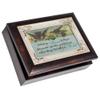 Cottage Garden It Broke My Heart to Lose You Burlwood Jewelry Music Box Plays Amazing Grace view 1