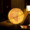 TTKTK Illuminated World Globe for Adults & Kids with Wooden Stand,Built in LED Lamp for Illuminated Night View Antique Globe for Home Dcor and Office Desktop 8inch view 1