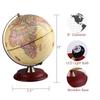 TTKTK Illuminated World Globe for Adults & Kids with Wooden Stand,Built in LED Lamp for Illuminated Night View Antique Globe for Home Dcor and Office Desktop 8inch view 4