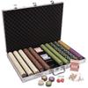 Claysmith Gaming 1,000 Ct The Mint Poker Set - 13g Clay Composite Chips with Aluminum Case, Playing Cards, & Dealer Button view 2