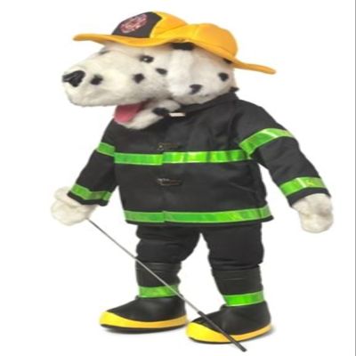 25" Dalmatian Firefigher, Firedog, Full Body, Ventriloquist Style, Animal Puppet