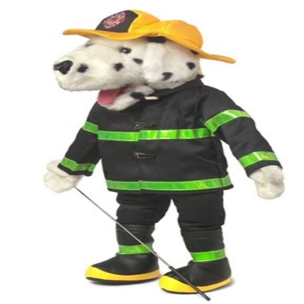 25" Dalmatian Firefigher, Firedog, Full Body, Ventriloquist Style, Animal Puppet
