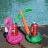 24 Pack Tropical Inflatable Drink Float - 2 Assorted - Flamingo and Palm Tree view 2