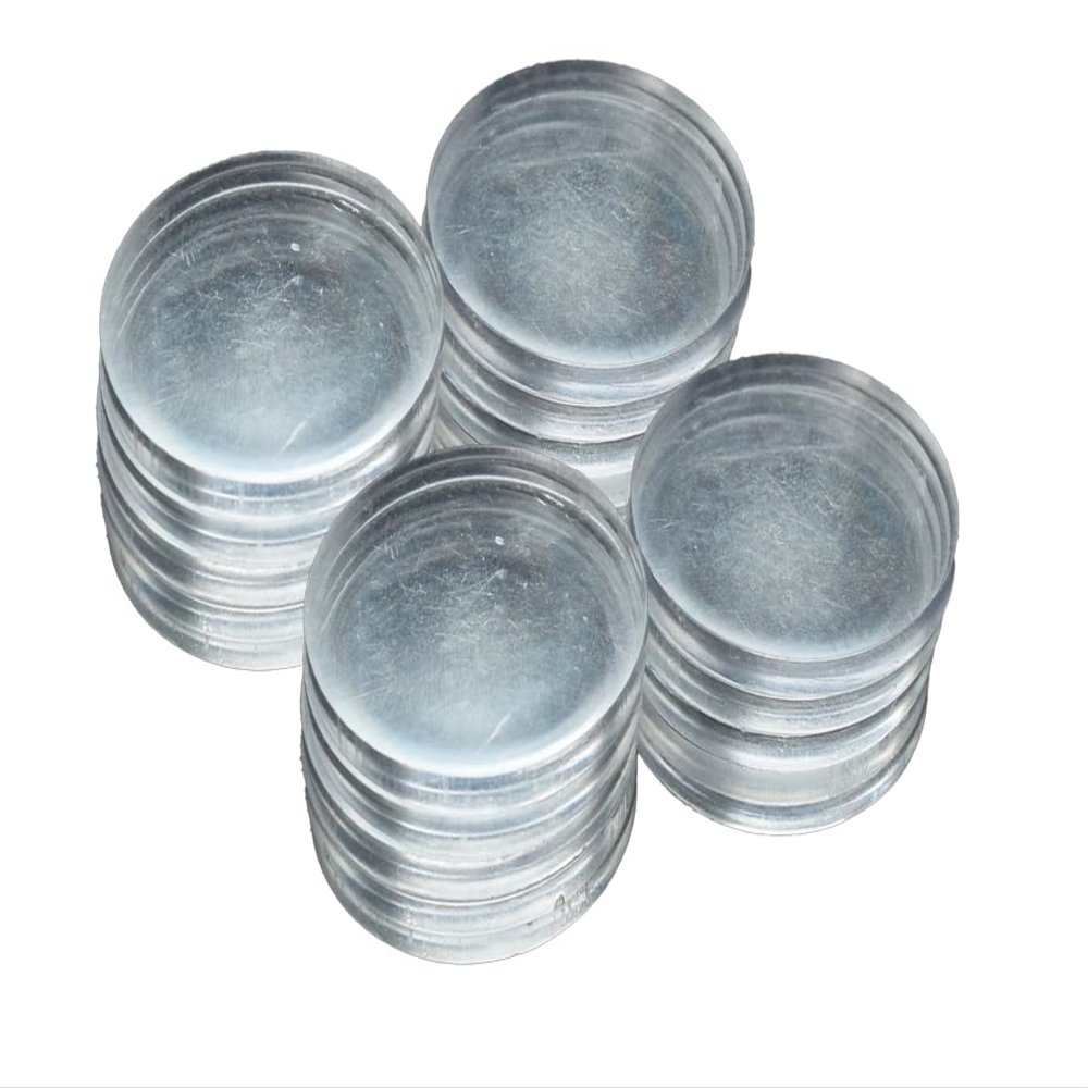 20 Clear Chip Spacers Casino Style