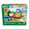 BRIO Starter Lift&Load Set Wooden Toy Train Durable | Child Safe | Encourages Creativity | Compatible with All Wooden Railway Sets | Includes Engine, Lorry, Wagon, Track and More view 1