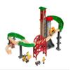 BRIO World Lift & Load Warehouse Set - 32-Piece Wood Train Set - Works with All Wooden Railway Sets - Includes 4-Level Elevator, Vehicles, Tracks & Full Station - MESH Accredited for Ages 3+ view 4