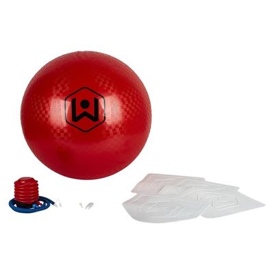 Little Kids Wicked Big Sports Kickball-Supersized Kickball Outdoor Sport Tailgate Backyard Beach Game Fun for All, Original Version, red