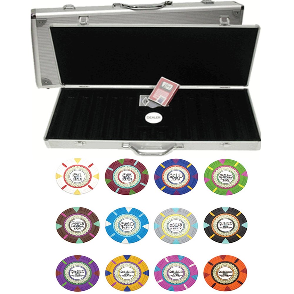 Claysmith The Mint 14gm 500 Chip Clay Poker Set with Aluminum Case - Choose Chips