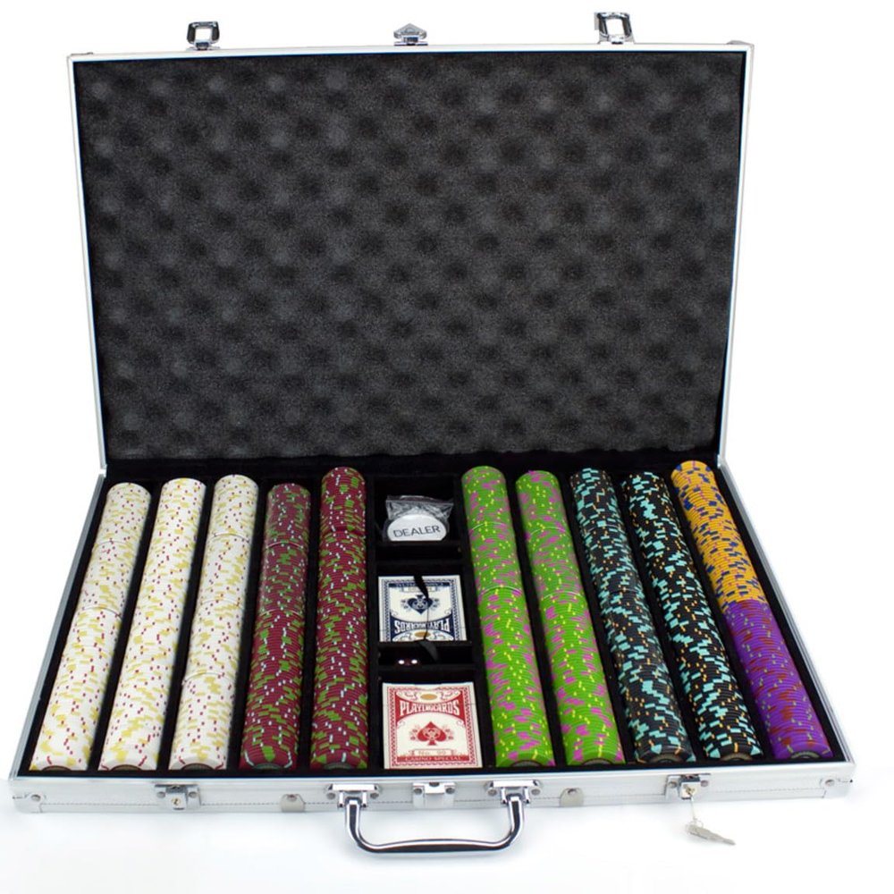 Claysmith The Mint 14gm 1000 Chip Clay Poker Set W/Aluminum Case - Choose Chips