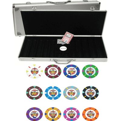 Claysmith Rock & Roll 14gm 500 Chip Clay Poker Set with Aluminum Case - Choose Chips