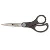 Economy Scissors, 7"" Length, Straight Handle, Stainless Steel, Black, Sold as 1 Each view 1