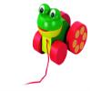 DETOA Wooden Pull Along Frog view 1