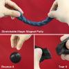 Arfun 2 Pack Magnetic Slime Putty with Magnet, Soft Magic Slime Hand Putty Fidget Game Stress Relief Thinking Educational Toy with Magnet Gifts for Boys Girls Adults(Blue, Black) view 3