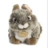 Aurora Adorable Miyoni Tots Baby Bunny Stuffed Animal - Lifelike Detail - Cherished Companionship - Gray 7 Inches view 3