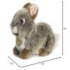 Aurora Adorable Miyoni Tots Baby Bunny Stuffed Animal - Lifelike Detail - Cherished Companionship - Gray 7 Inches view 4