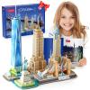 3D Puzzles for Kids Ages 8-10 Arts Crafts for Kids Ages 8-12 New York Cityline 3D Architecture Crafts for Girls Ages 8-12, Toys Gifts for 8 Year Old Girls Gifts for 10 Year Old Girl Building Model view 1