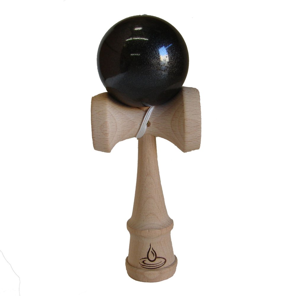 Jumbo Kendama Game, Metallic, Black