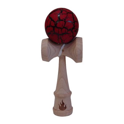 Black/Red Crackle Kendama