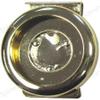 1 NEW GOLD/BRASS POKER CHIP MONEY CLIP view 2