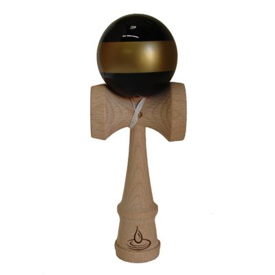 Black/Gold Stripe Kendama