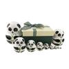 Apol Set of 10 Big-Belly Wooden Handmade Panda Bear with Bamboo Nesting Dolls Matryoshka Russian Doll in a Box with Bow for Kids Toy Home Decoration New Year view 1