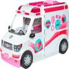 Barbie Playset with 20+ Accessories, Emergency Vehicle Transforms into 2+ Foot Hospital with Lights and Sounds, Care Clinic view 1