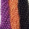 36 Halloween Treats Mardi Gras Beads Purple Black Orange Necklaces view 2
