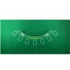 Blackjack Table Top Felt Layout - 36" x 72" Rectangle Las Vegas Style Green Casino Poker Table Cover Mat, Great for Poker Game Night Events Theme Party Fundraisers & Gatherings view 1