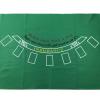 Blackjack Table Top Felt Layout - 36" x 72" Rectangle Las Vegas Style Green Casino Poker Table Cover Mat, Great for Poker Game Night Events Theme Party Fundraisers & Gatherings view 4