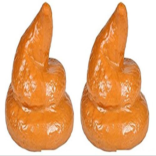 2 Count Squishy Rubber Gross Pile Of Poop Joke Prank Gag Gift