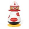 BRIO Infant & Toddler 30230 - Stacking Clown - 60th Anniversary Edition - 9 Piece Wood Stacking Toy for Kids Ages 1 and Up, 2.75" x 2.75" x 9.5", White view 1